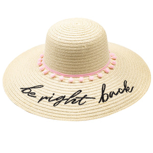 Be Right Back Beach Hat - The Beachwaver Co.
